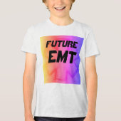 キッズフューチャーEMTイエローピンク&パープルスターの人生 トライブレンドＴシャツ (正面)