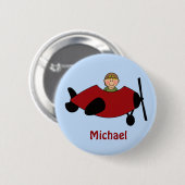 キッズフライト優先ボタン 缶バッジ (正面&裏面)