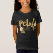 キッズフラワーガール花嫁の花弁パトロール Tシャツ (正面)