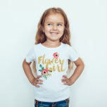 キッズフラワーガールBridesmaid Shirts 結婚's Receptti Tシャツ<br><div class="desc">美しい花の女の子Bridesmaidシャツフェイク金ゴールドグリッター箔と水色の花のグラフィック。可愛い水彩のフラワーグラフィックとフェイク金ゴールドグリッターフォイル文字とフラワーガールティー。あなたの花の女の子はこのTシャツを愛し、それはプレディナー結婚に、リハーサル、結婚式のレセプション、ブライダルパーティが出席している任意の大事な行事のために完璧である。それは式そのものに適結婚している。</div>