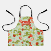 キッズフローラパーソナライズされたエプロン、調理師ベーキングBBQ エプロン (正面)