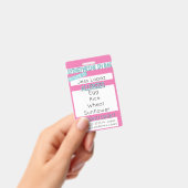 キッズフードアレルギー医療アラートラベル – バッジ (手持ち)