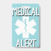 キッズフードアレルギー医療アラートラベル – バッジ (裏面)