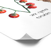 キッズフードカラフルアルファベットフルーツと野菜 ポスター (角)