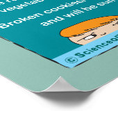 キッズフードルール#1 （青 – 緑） ポスター (角)