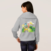 キッズフード付きスウェットシャツ (裏面フル)