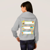 キッズフード付きスウェットシャツ (裏面フル)