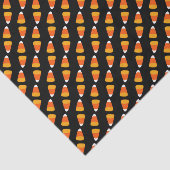 キッズブライトオレンジのハロウィーンキャンディーコーンのブラック 薄葉紙 (詳細)