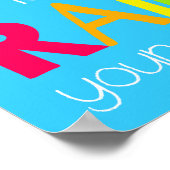 キッズブライトレインボードリームブルースカイポスター ポスター (角)