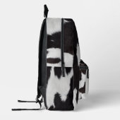 キッズブラックアンドホワイトカウズテーマ プリントバックパック (左)