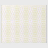 キッズブランドパーソナライズされたイエローロゴ文字ビジネス ラッピングペーパー (フラット)