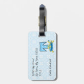 キッズブルータートルモノグラムT ラゲッジタグ (裏面縦)