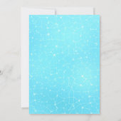 キッズブループールパーティーユニコーン誕生日招待状 招待状 (裏面)