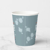 キッズブルーペイントボールボーイズクールバースデーパーティー 紙コップ (右)