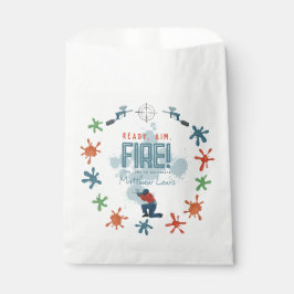 キッズブルーペイントボールボーイズ誕生日パーティー フェイバーバッグ