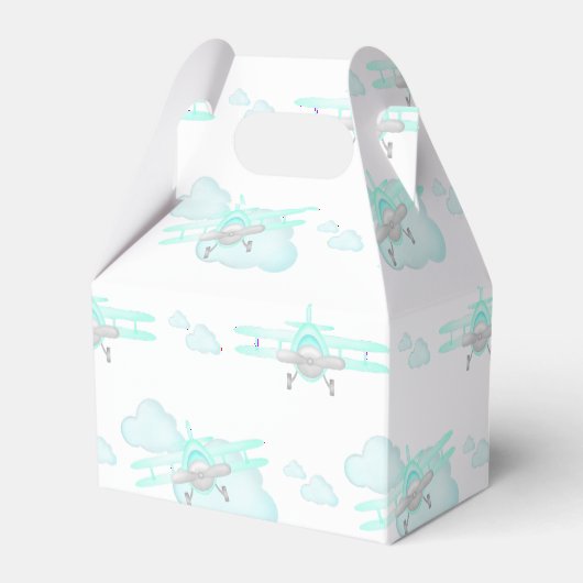 キッズブルー航空飛んでいる誕生日 フェイバーボックス (正面サイド)