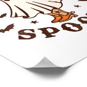 キッズブートスクー不気味ティンウェスタンハロウィーンレトロF ポスター (角)