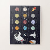 キッズプラネット宇宙飛行士モノグラム宇宙幼児 ジグソーパズル (縦)