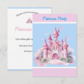 キッズプリンセス感謝していパーティー-youカード サンキューカード (正面/裏面)