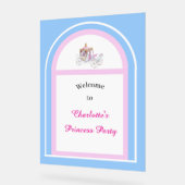 キッズプリンセス誕生日パーティー歓迎サイン アクリルサイン (傾斜)