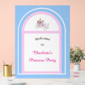 キッズプリンセス誕生日パーティー歓迎サイン アクリルサイン (ウェディング)