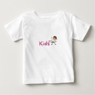 キッズプリントモダンされた美しいキッズ ベビーTシャツ