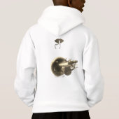 キッズプルオーバーフード付きスウェットシャツ (裏面)