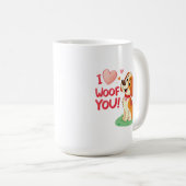 キッズプルオーバーフード付きスウェットシャツ コーヒーマグカップ (正面右)