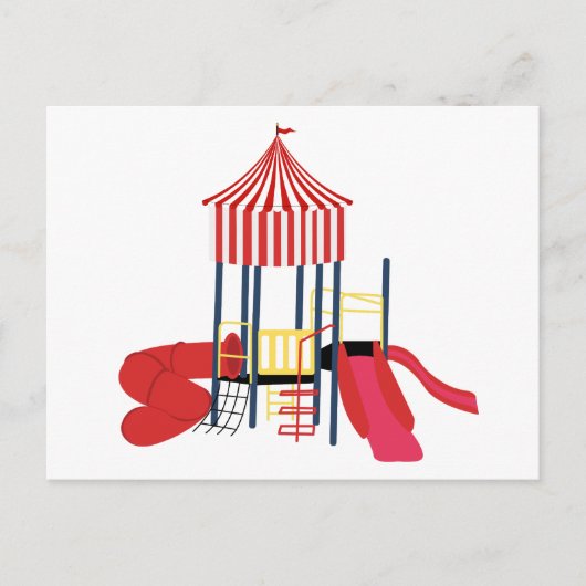 キッズプレカラフルーグラウンド シーズンポストカード (正面)