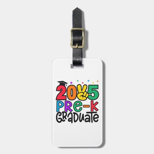 キッズプレKグラード2025プリスクール卒業 ラゲッジタグ (正面縦)