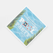 キッズプールパーティーナプキンス – バースデーパーティードコール スタンダードランチョンナプキン (角)