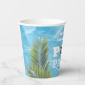 キッズプールパーティー – 誕生日パーティー 紙コップ (正面)