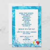 キッズプール誕生日パーティー招待状 招待状 (裏面)