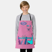 キッズヘアドレッサーが衣装を着る エプロン (着用した状態)