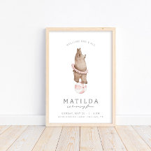 キッズベアモダンサーカス |女の子誕生日へようこそ