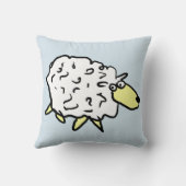 キッズベッドルームクッションと羊のデザイン クッション (裏面)