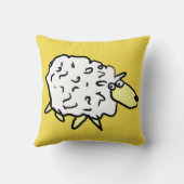 キッズベッドルームクッションと羊のデザイン クッション (裏面)