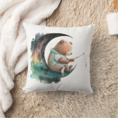 キッズベッドルーム、漫画スタイル、宇宙テーマ、ナイトsk クッション (ブランケット)