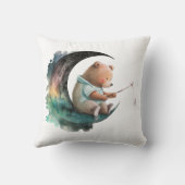 キッズベッドルーム、漫画スタイル、宇宙テーマ、ナイトsk クッション (裏面)