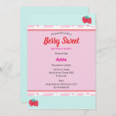 キッズベリパーソナライズされたースウィートパーティの招待状 招待状 (正面/裏面)