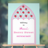 キッズベリパーソナライズされたースウィートパーティーウェルカムサイン アクリルサイン (ニュートラル)