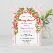 キッズベリパーソナライズされたースウィート誕生日招待状