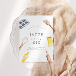 キッズベーキング誕生日Bash |ボーイズパーティの招待状 招待状