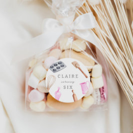 キッズベーキング誕生日Bash |女の子パーティー ラウンドシール