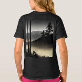 キッズベーシックTシャツはっきりしたと白黒カナビ Tシャツ (裏面)