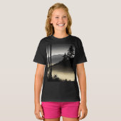 キッズベーシックTシャツはっきりしたと白黒カナビ Tシャツ (正面フル)