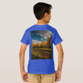 キッズベーシックTシャツ – За гармонию и мир （ハーモン用） Tシャツ (裏面フル)