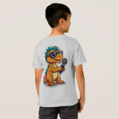 「キッズベーシックTシャツ – 快適スタイリッシュ&ティー」 Tシャツ (裏面フル)