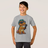 「キッズベーシックTシャツ – 快適スタイリッシュ&ティー」 Tシャツ (正面フル)