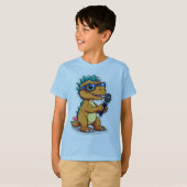 「キッズベーシックTシャツ – 快適スタイリッシュ&ティー」 Tシャツ (正面フル)